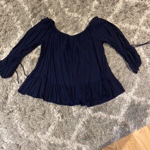 Navy blue blouse